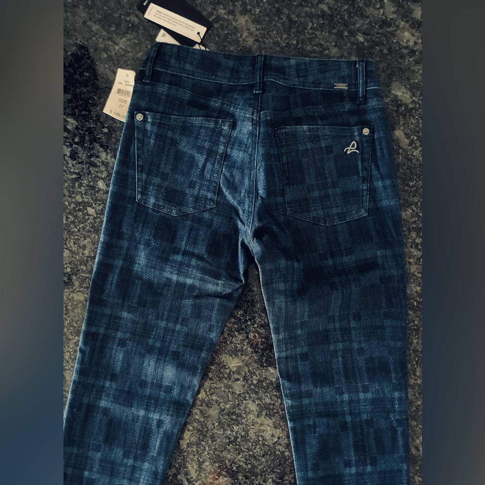 DL1961 Instasculpt Florence Women's Dark Blue Patterned Jeans - Picture 11 of 16